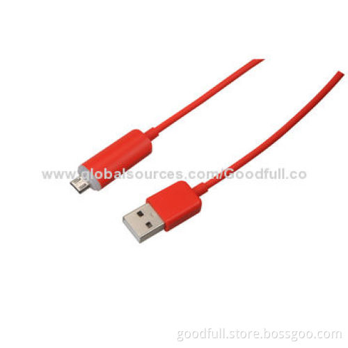 Micro USB2.0 Data Cable Assembly, RoHS Directive Compliant